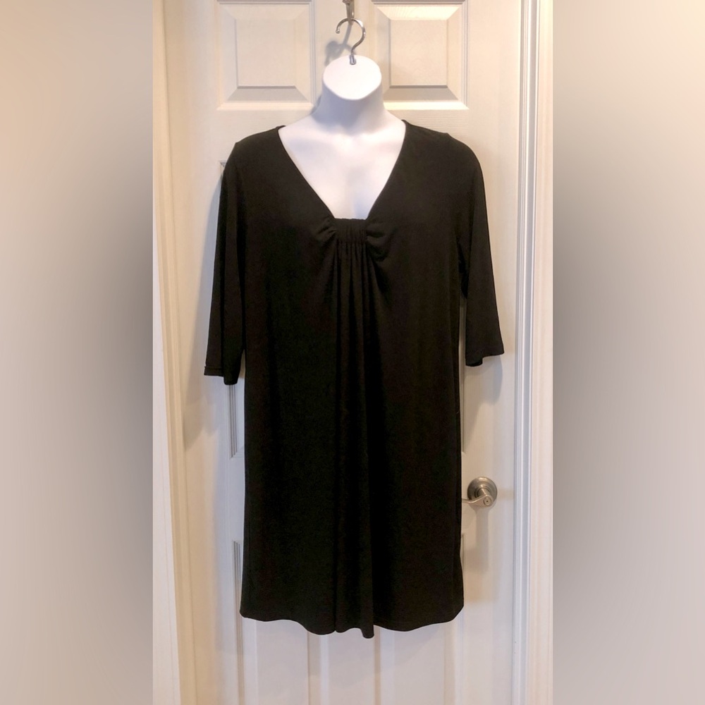 Beautifully draped And Abigail dress, black, size 20